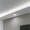 LED taškinis šviestuvas, IP65, kvadratinis, baltas, apskritimas LED taškinis šviestuvas, IP65, kvadratinis, baltas, apskritimas