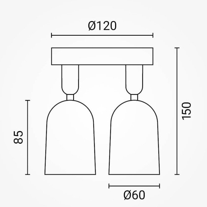 LED taškinis šviestuvas, plastikinis, 2xGU10, juodas LED taškinis šviestuvas, plastikinis, 2xGU10, juodas