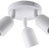 LED taškinis šviestuvas, plastikinis, 3xGU10, baltas