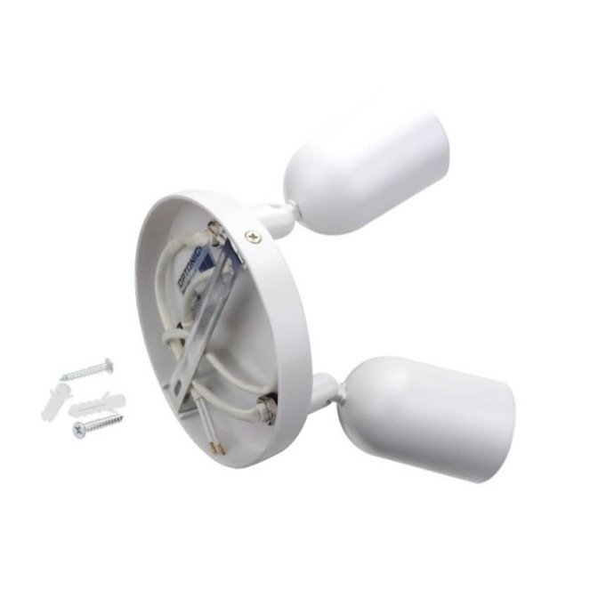 LED taškinis šviestuvas, plastikinis, 3xGU10, baltas