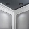 LED taškinis šviestuvas, apvalus, juodas, pusmėnulis LED taškinis šviestuvas, apvalus, juodas, pusmėnulis