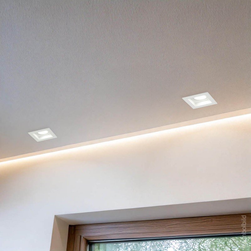 LED taškinis šviestuvas, kvadratinis, baltas, kvadratas LED taškinis šviestuvas, kvadratinis, baltas, kvadratas