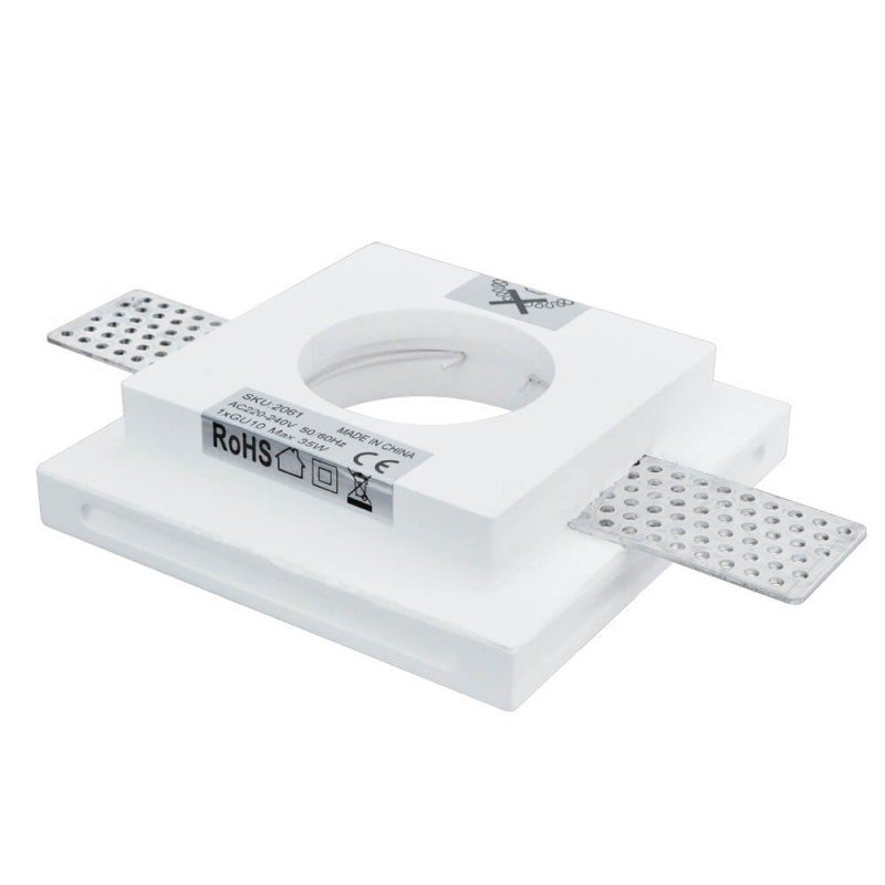 LED lubų šviestuvas, kvadratinis, gipsinis, kvadratinis