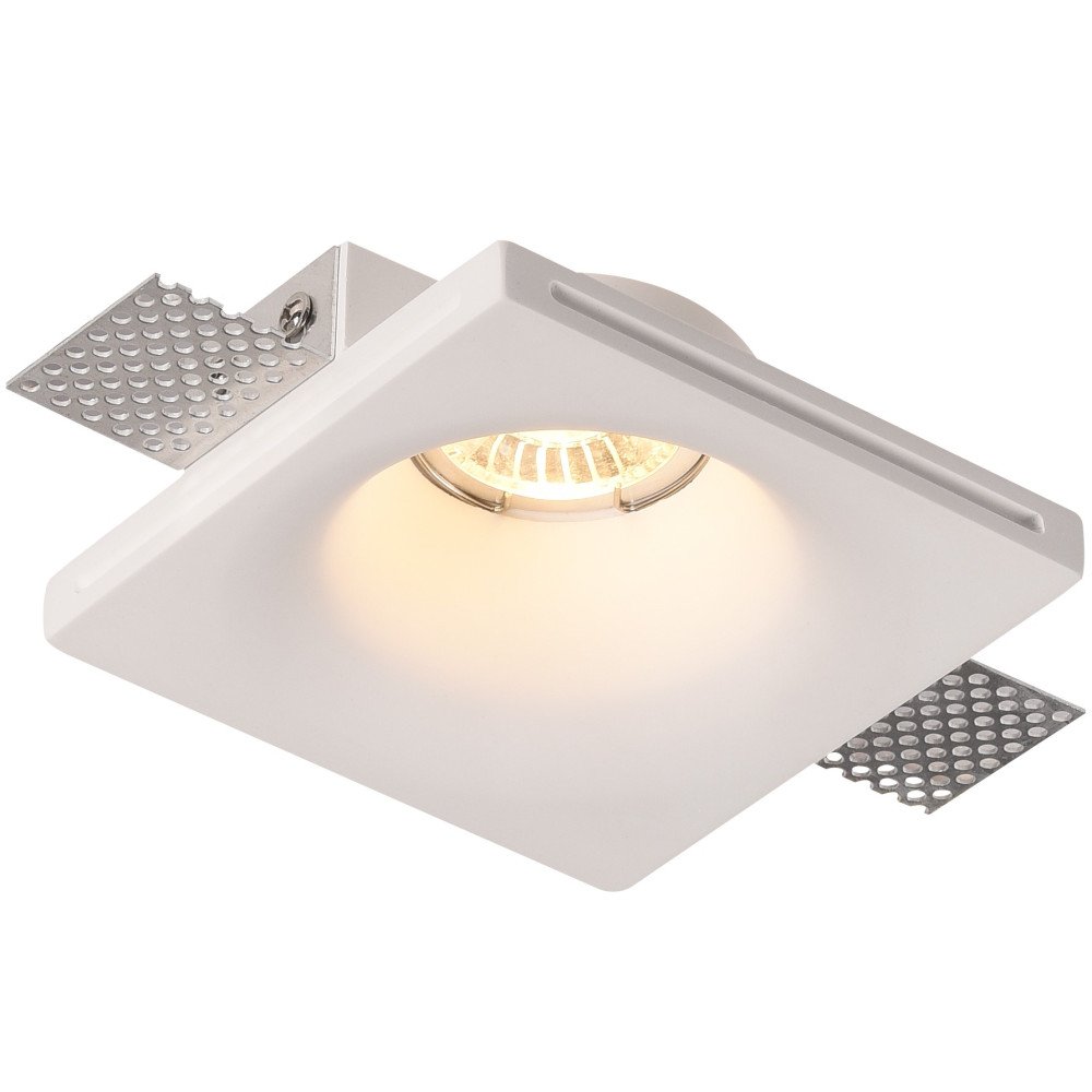 LED lubų šviestuvas, kvadratinis, gipsinis, apvalus