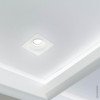 LED lubų šviestuvas, kvadratinis, gipsinis, apvalus