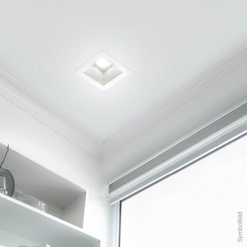 LED lubų šviestuvas, kvadratinis, gipsinis, 1 lizdas LED lubų šviestuvas, kvadratinis, gipsinis, 1 lizdas