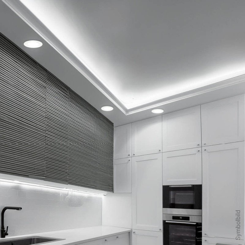 LED lubų šviestuvas, apvalus, gipsinis, matinis stiklas LED lubų šviestuvas, apvalus, gipsinis, matinis stiklas