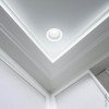LED lubų taškinis šviestuvas, apvalus, gipsinis, matinis stiklas