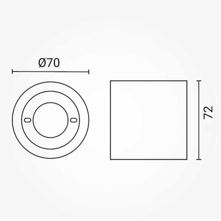 LED lubų šviestuvas, 70mm LED lubų šviestuvas, 70mm