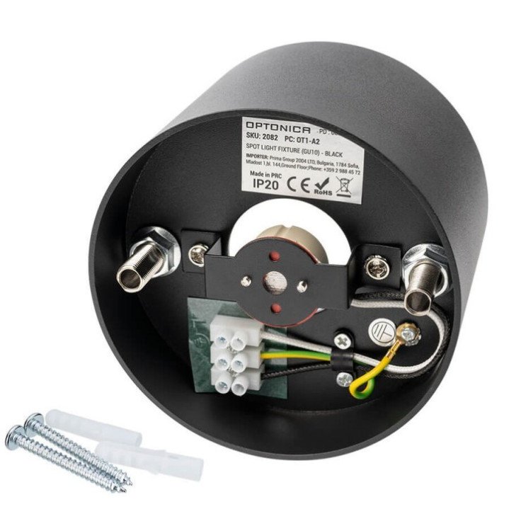 LED taškinis šviestuvas, apvalus, juodas LED taškinis šviestuvas, apvalus, juodas
