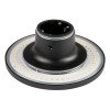 LED sieninis šviestuvas, juodas, 12W, 1200Lm, šilta balta šviesa