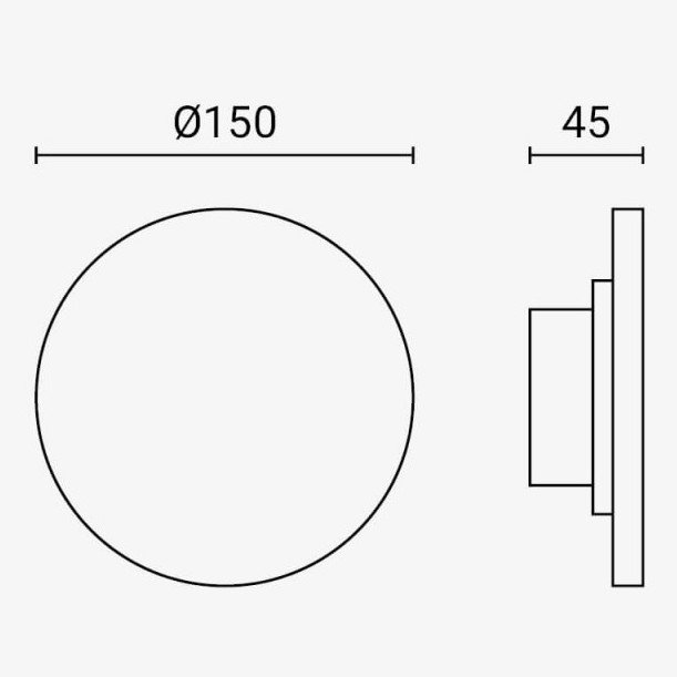 LED sieninis šviestuvas, baltas, 12W, 670Lm, šilta balta šviesa LED sieninis šviestuvas, baltas, 12W, 670Lm, šilta balta šviesa