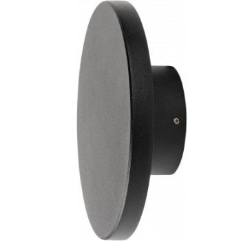 LED sieninis šviestuvas, juodas, 12W, 670Lm, šilta balta šviesa