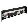LED sieninis šviestuvas, juodas, 12W, 600Lm, šilta balta šviesa