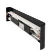 LED sieninis šviestuvas, juodas, 12W, 600Lm, šilta balta šviesa