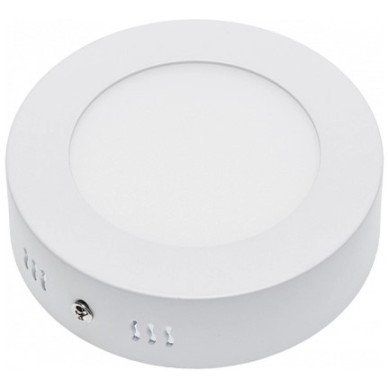 LED paviršinė panelė, apvali, 6W, šalta balta šviesa LED paviršinė panelė, apvali, 6W, šalta balta šviesa