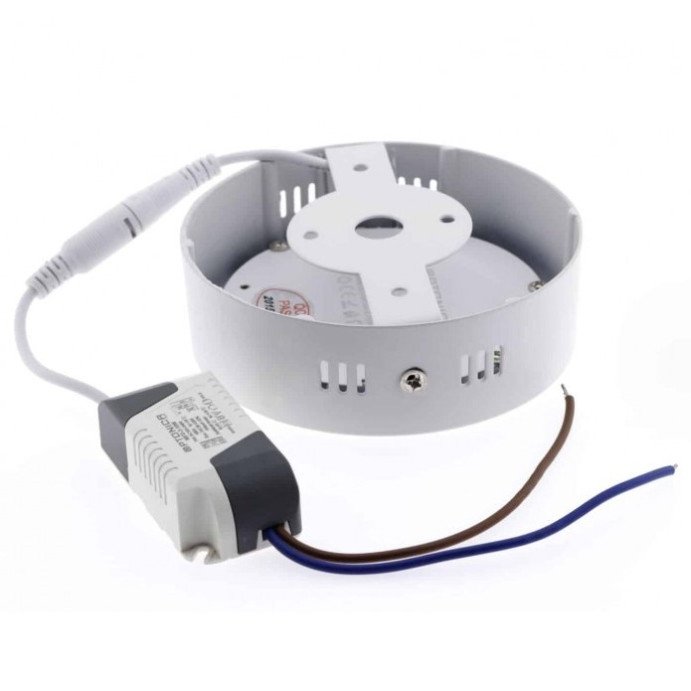 LED paviršinė panelė, apvali, 6W, šalta balta šviesa LED paviršinė panelė, apvali, 6W, šalta balta šviesa