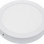 LED paviršinė panelė, apvali, 18W, šalta balta šviesa