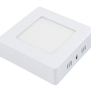 LED paviršinė panelė, kvadratinė, 6W, šalta balta šviesa