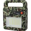Nešiojamas prožektorius + garsiakalbis, 3.5W, pakraunamas saulėje, Bluetooth, kamufliažinis, CCT spalvos