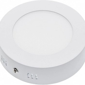 LED paviršinė panelė, apvali, 6W, neutrali balta šviesa