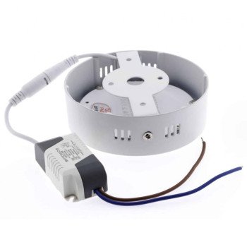 LED paviršinė panelė, apvali, 6W, neutrali balta šviesa