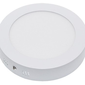 LED paviršinė panelė, apvali, 12W, neutrali balta šviesa