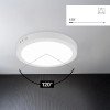 LED paviršinė panelė, apvali, 24W, šilta balta šviesa