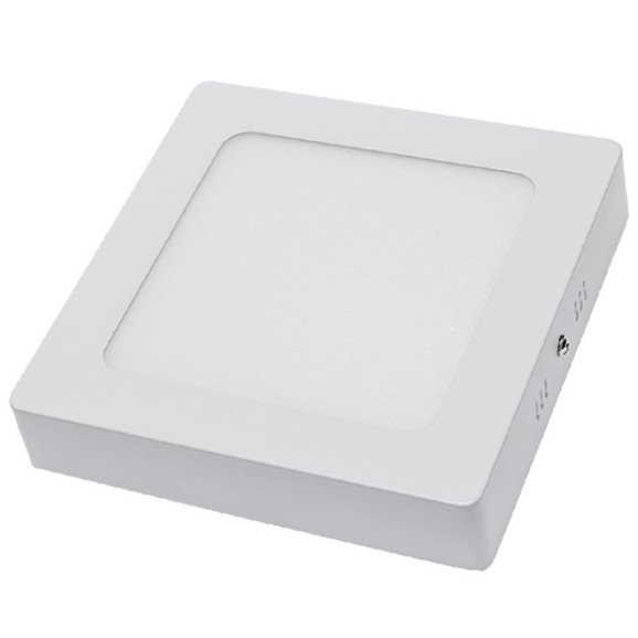 LED paviršinė panelė, kvadratinė, 12W, šalta balta šviesa