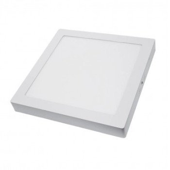 LED paviršinė panelė, kvadratinė, 24W, šalta balta šviesa
