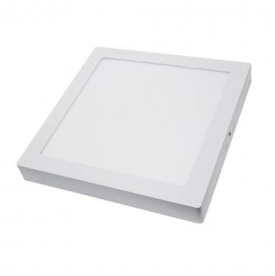 LED paviršinė panelė, kvadratinė, 24W, šalta balta šviesa