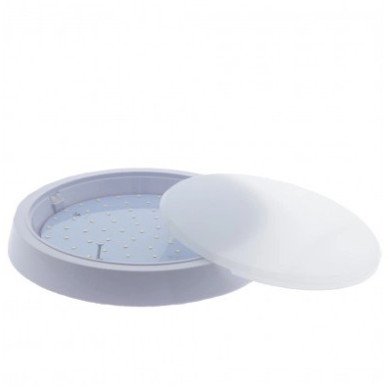 LED paviršinė panelė, apvali, 15W, šalta balta šviesa