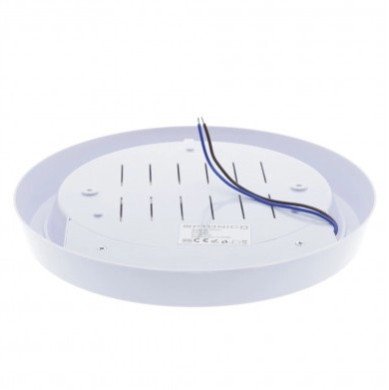 LED paviršinė panelė, apvali, 15W, šalta balta šviesa