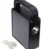 Nešiojamas prožektorius + garsiakalbis, 3.5W, pakraunamas saulėje, Bluetooth, juodas, CCT spalvos