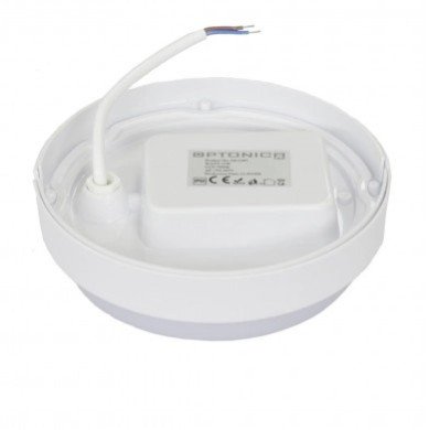 LED paviršinė panelė, apvali, AC180-265V, 12W, šilta balta šviesa
