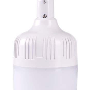 LED lempa, 8W, su saulės panele, šalta balta šviesa