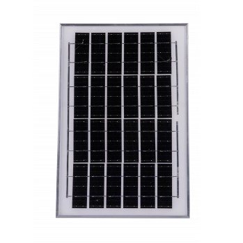LED lempa, 8W, su saulės panele, šalta balta šviesa