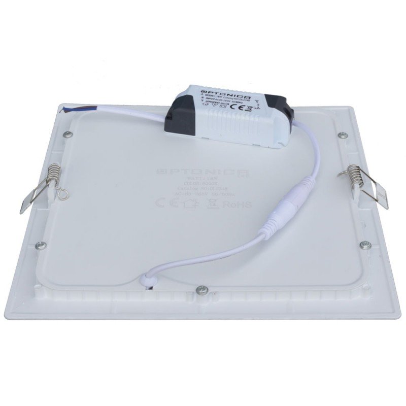 LED įmontuojamas modulis, kvadratinis, 18W, šilta balta šviesa