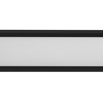 LED šviestuvas, 1.5W, PIR jutiklis, juodas, šilta balta šviesa