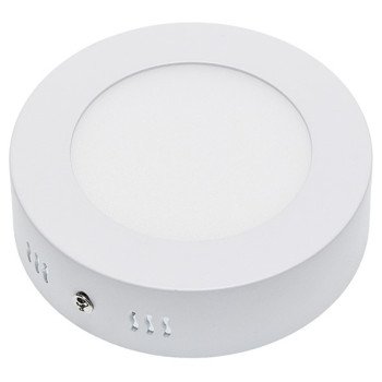 LED paviršinė panelė, apvali, AC85-260V, 6W, šilta balta šviesa