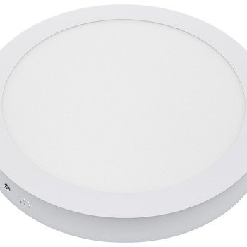 LED paviršinė panelė, apvali, AC85-260V, 24W, šilta balta šviesa