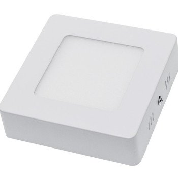 LED paviršinė panelė, kvadratinė, AC85-260V, 6W, šalta balta šviesa