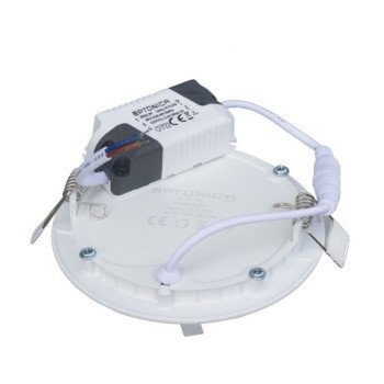 LED įmontuojamas modulis, apvalus, 6W, šilta balta šviesa