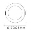 LED įmontuojamas modulis, apvalus, 12W, šalta balta šviesa LED įmontuojamas modulis, apvalus, 12W, šalta balta šviesa