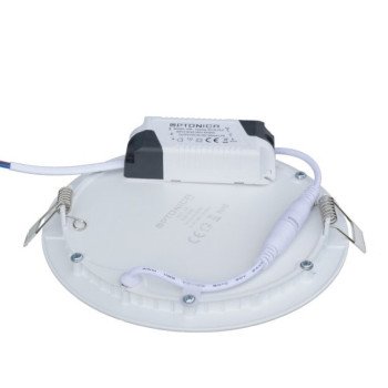 LED įmontuojamas modulis, apvalus, 12W, šilta balta šviesa