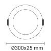 LED įmontuojamas modulis, apvalus, 24W, šilta balta šviesa LED įmontuojamas modulis, apvalus, 24W, šilta balta šviesa