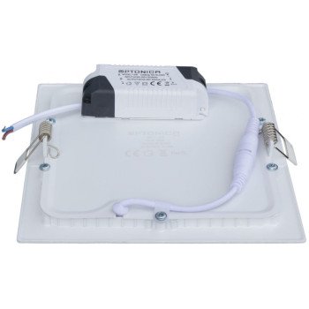 LED įmontuojamas modulis, kvadratinis, 12W, neutrali balta šviesa