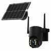 4MP Wi-Fi saulės IP kamera, juoda 4MP Wi-Fi saulės IP kamera, juoda