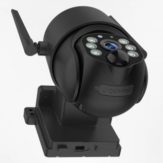 4MP Wi-Fi saulės IP kamera, juoda 4MP Wi-Fi saulės IP kamera, juoda