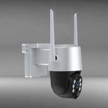 4MP Wi-Fi saulės IP kamera, balta 4MP Wi-Fi saulės IP kamera, balta